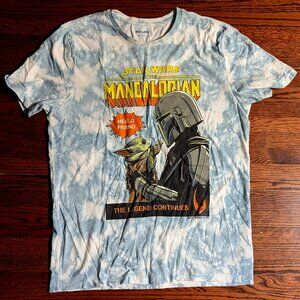 Star Wars Mandalorian Adult Graphic Tee Shirt - Medium